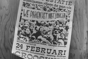 pamflet voor de demonstratie