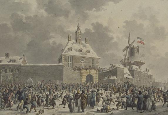 Franse revolutie Maas bevroren patriotten Oostpoort