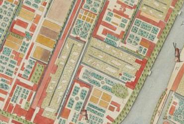 Detail van het stratenplan
