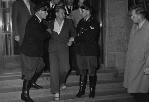 Arrestatie Hans Gruijters, 17 mei 1957.