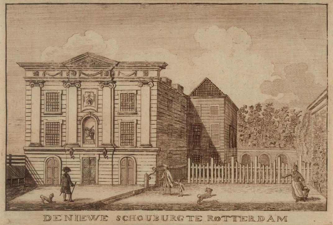 De Rotterdamse Schouwburg aan de Coolsingel, ca. 1774