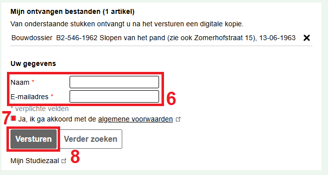 Bestanden per e-mail ontvangen stap 6-8