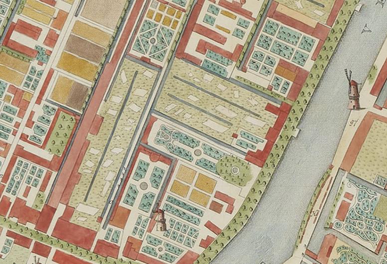 Uitsnede uit de kaart van Munro