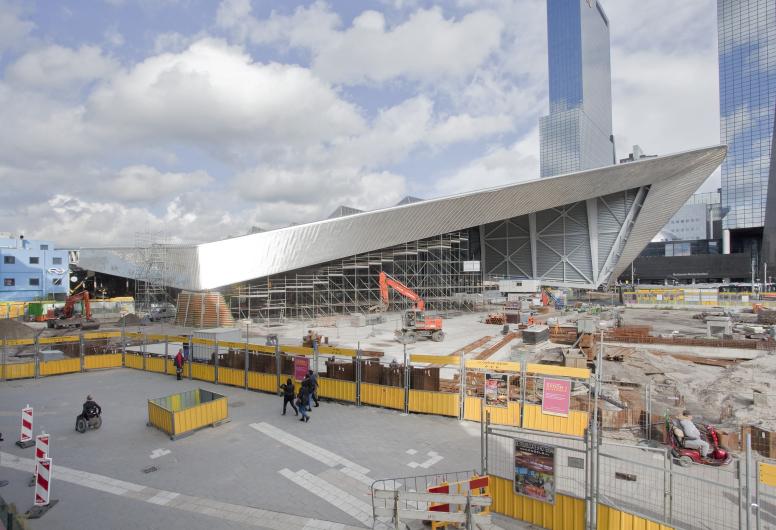 De bouw van het nieuwe Centraal Station