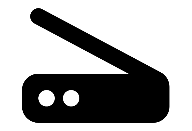 Dit is het logo van de knop waarmee stukken kunnen worden aangevraagd voor de gratis service digitaliseren op verzoek.