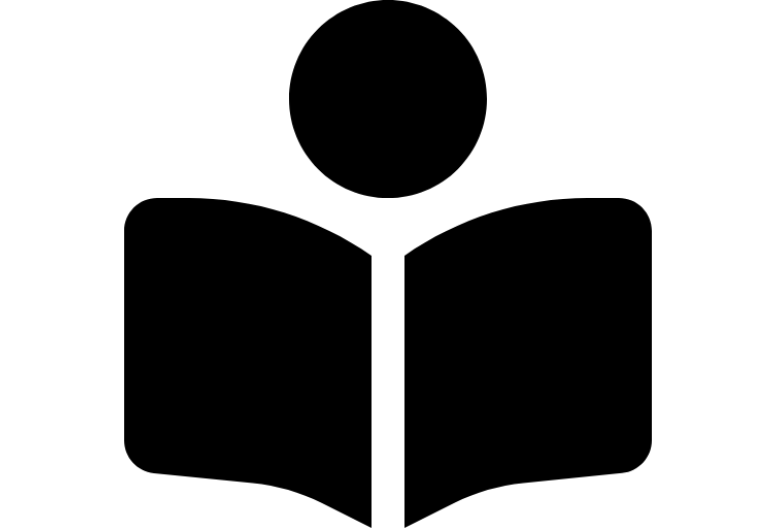 Dit is het logo van de knop waarmee stukken kunnen worden aangevraagd voor inzage in de studiezaal.