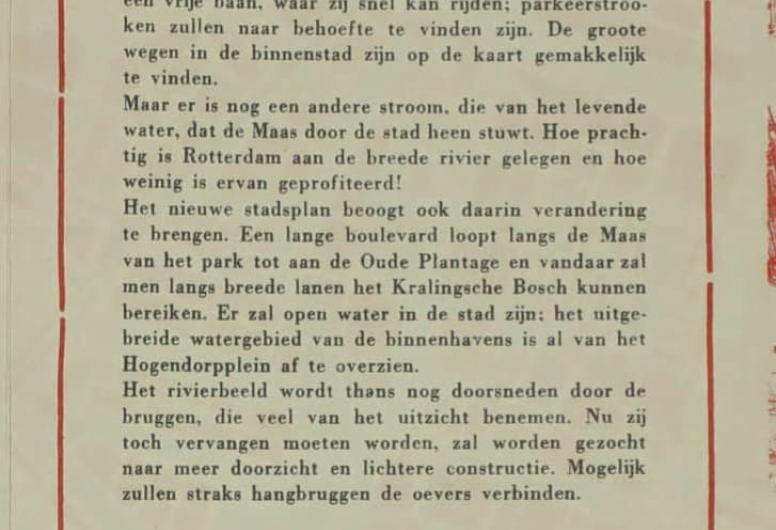 Tweerlei stroom - katern van folder voor een nieuw stadshart 2/4