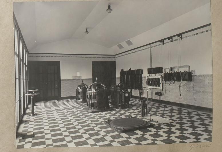Interieur van het rioolgemaal aan de Heemraadssingel