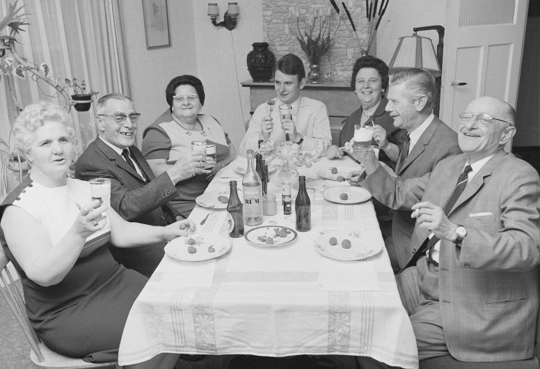 Een feestje in de huiselijke kring