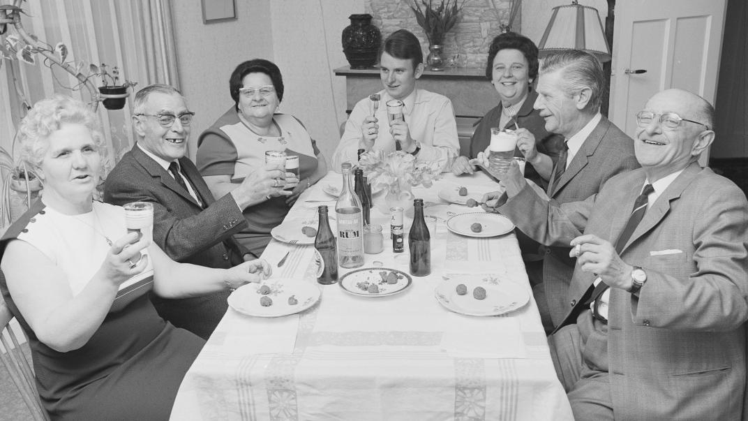 Een feestje in de huiselijke kring